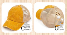 Load image into Gallery viewer, Criss Cross Multi-level Ponytail Ball Cap