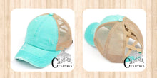Load image into Gallery viewer, Criss Cross Multi-level Ponytail Ball Cap