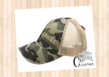 Load image into Gallery viewer, Criss Cross Multi-level Ponytail Ball Cap