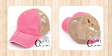 Load image into Gallery viewer, Criss Cross Multi-level Ponytail Ball Cap