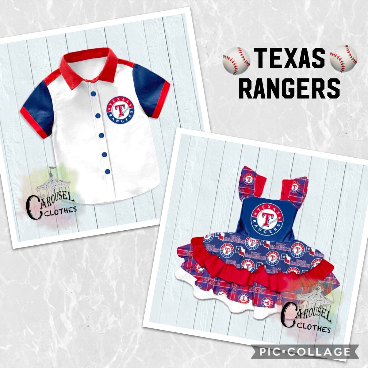 Texas Rangers Button-down Shirt – Carousel Clothes