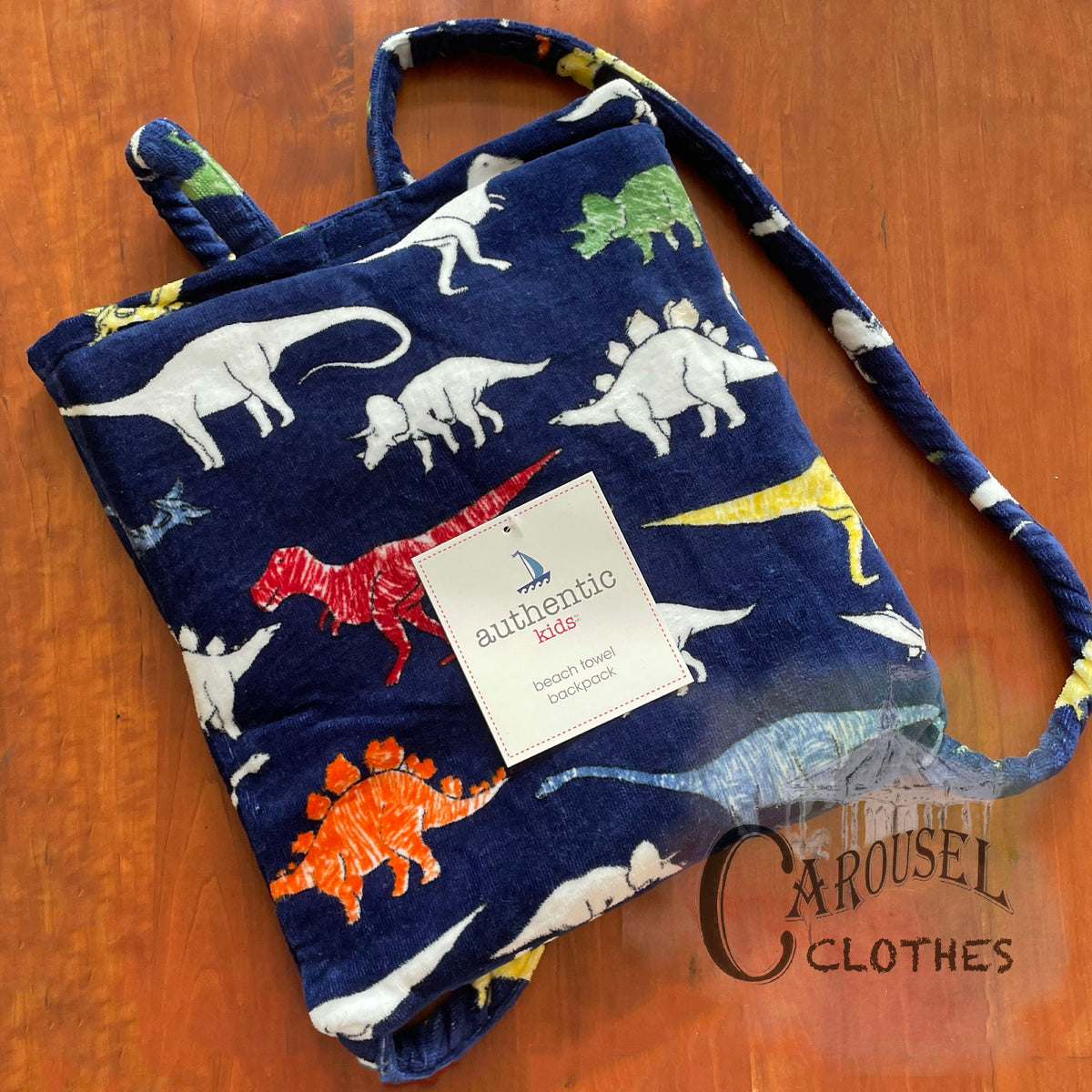Dinosaur Beach Towel Backpack – Carousel Clothes