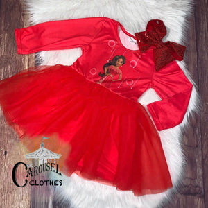 Long Sleeve Tulle Elena Dress