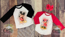 Load image into Gallery viewer, Classic Mouse Watercolor Raglan