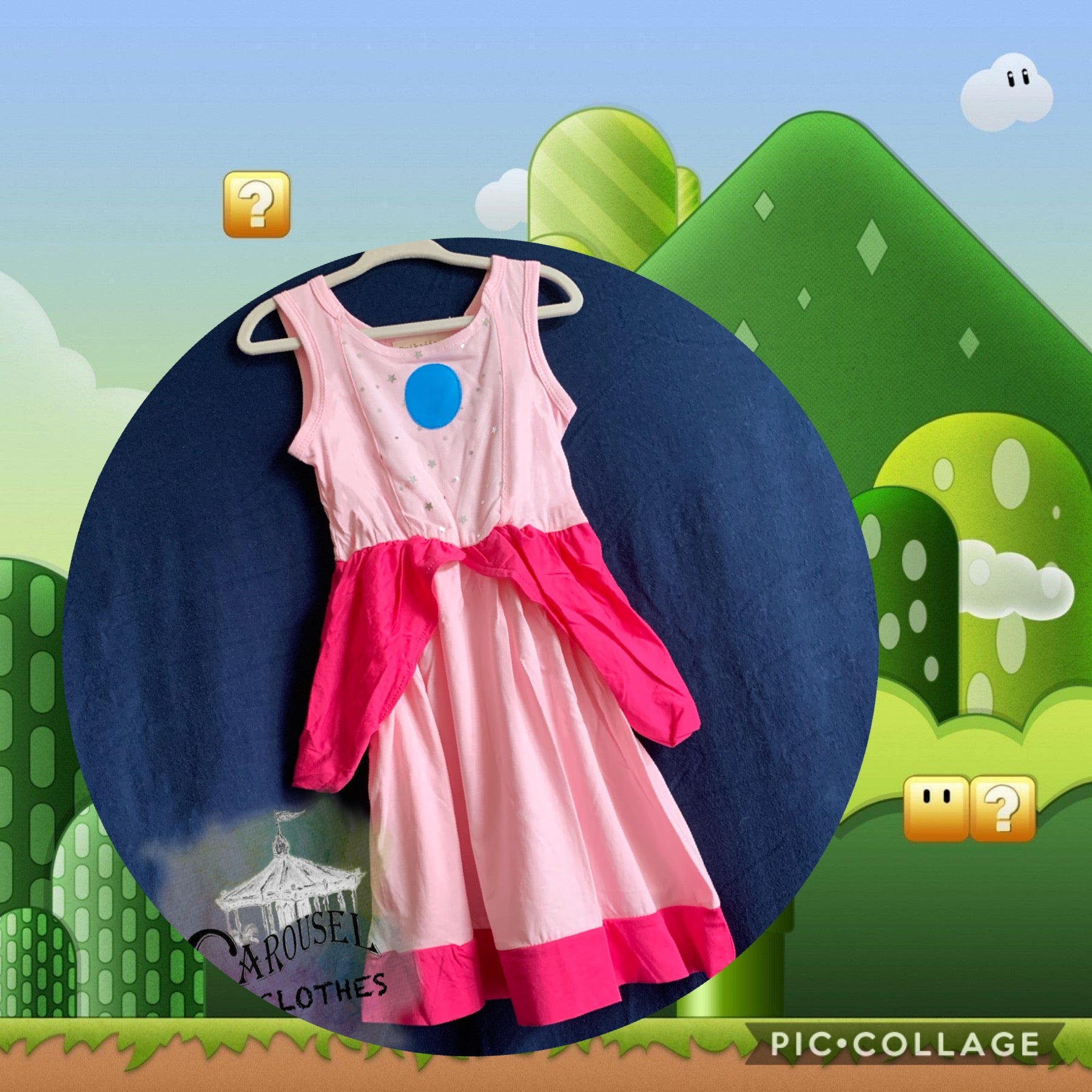 princess peach blue dress Princess Peach Dress 4t