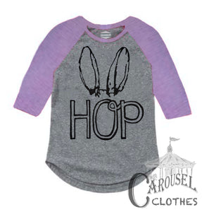 ‘Hop’ Bunny Ear Raglan