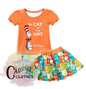 Cat in the Hat Skirt Set