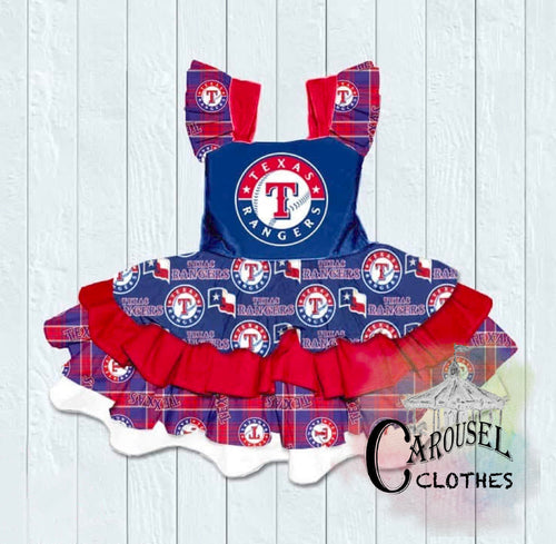 Texas Rangers Ruffle Dress ⚾️