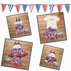 Americana Puppy Shirt Set 🐕