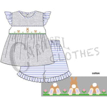 Load image into Gallery viewer, Funny Little Bunnies Ruffled Shorts Set