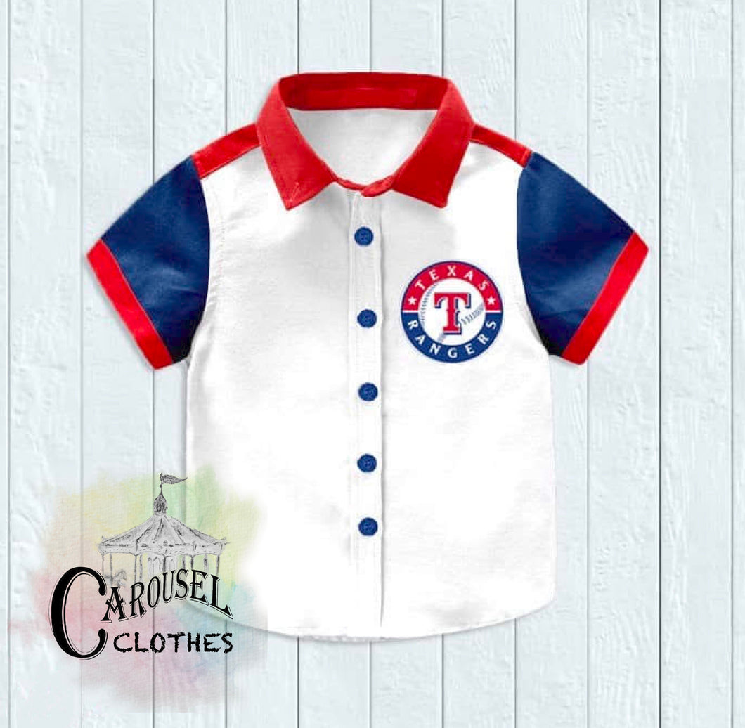 Texas Rangers Button-down Shirt – Carousel Clothes