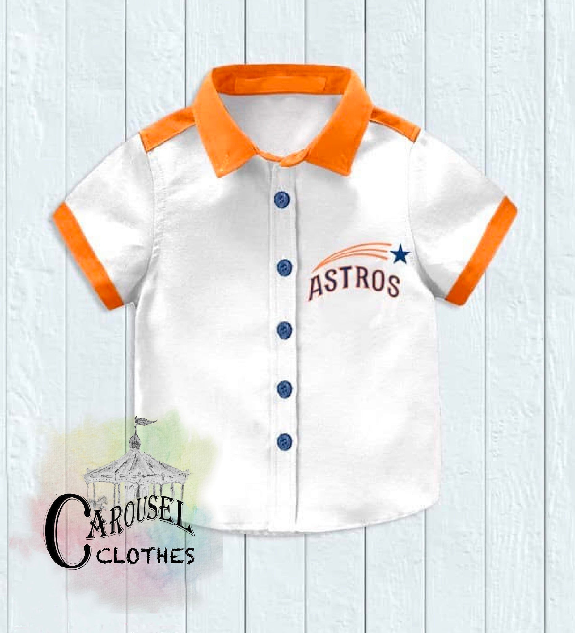 Carousel Clothes Astros Button-Down Shirt ️