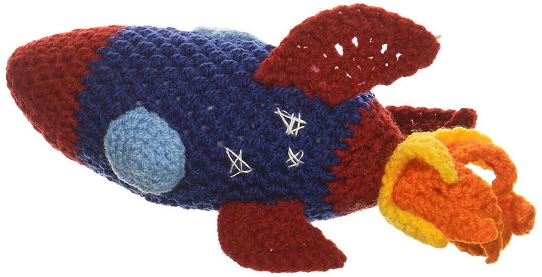 Rocket Crocheted Rattle
