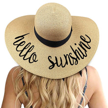 Load image into Gallery viewer, C.C Hello Sunshine Floppy Beach Hat