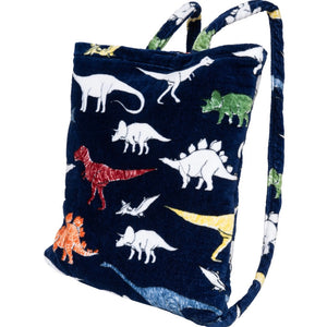 Dinosaur Beach Towel Backpack