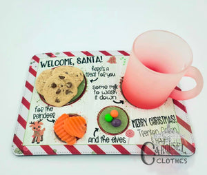 Welcome Santa Cookie Tray
