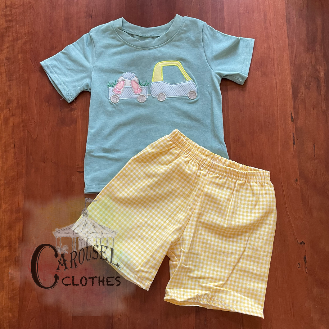 Cozy Coupe Easter Shorts Set