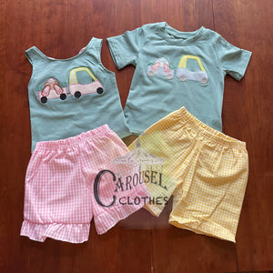 Cozy Coupe Easter Shorts Set
